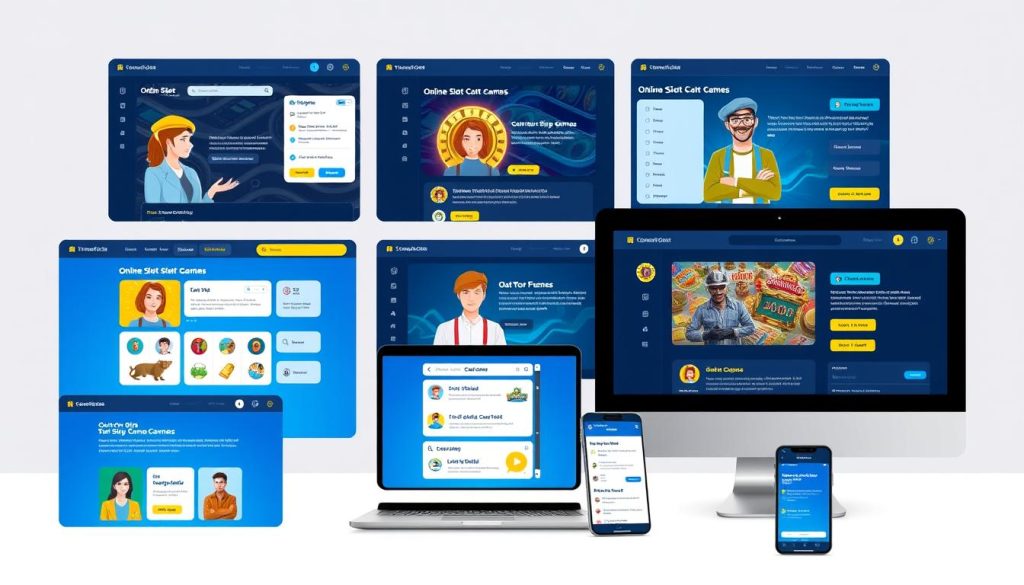 다양한 슬롯커뮤니티 플랫폼을 보여주는 이미지