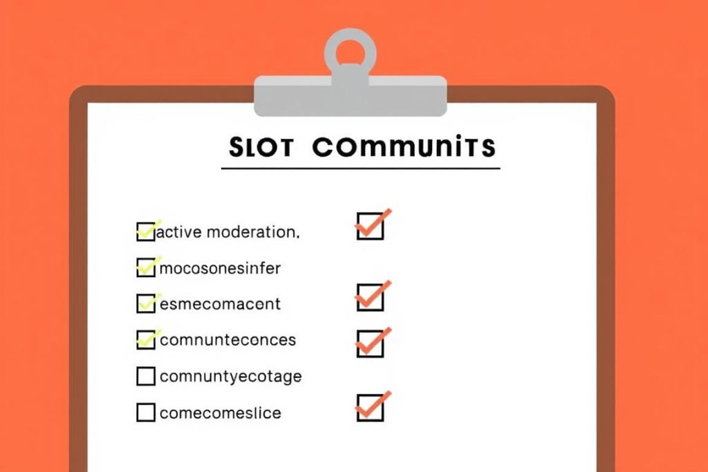 슬롯커뮤니티 평가 체크리스트